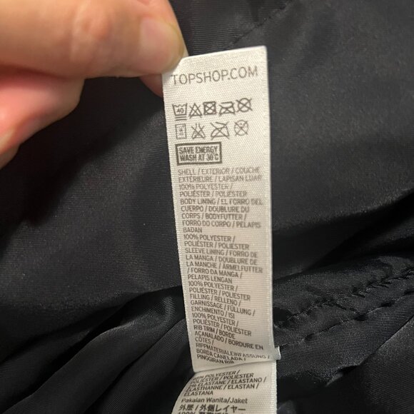 TOPSHOP Navy blue bomber jacket - Picture 10 of 11